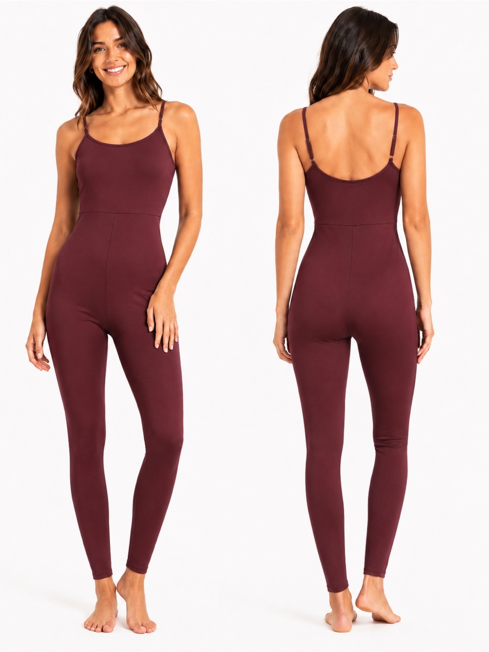 Wild Fable Burgundy Fit Jumpsuit